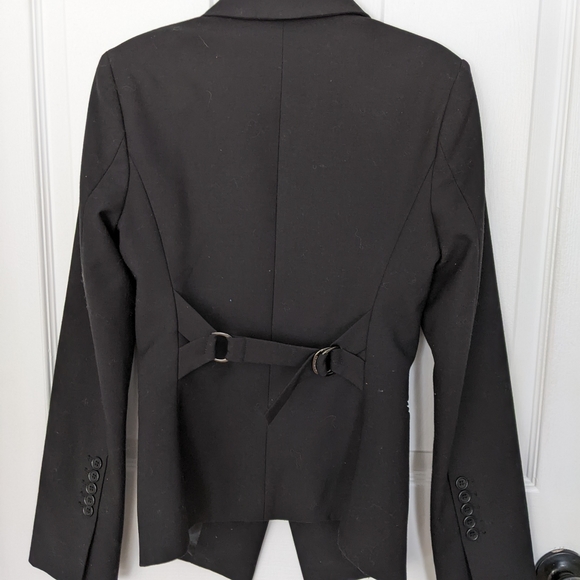 BCBG Black Blazer with Adjustable Back - Picture 4 of 7